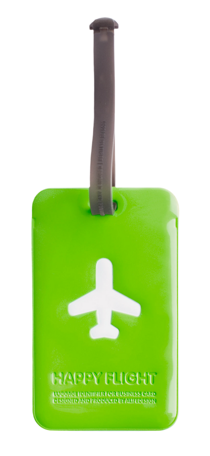 Etiquette de bagage rectangle