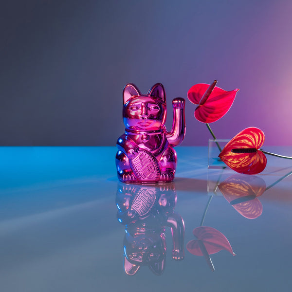 Lucky Bright Pink Cat “Sorya”