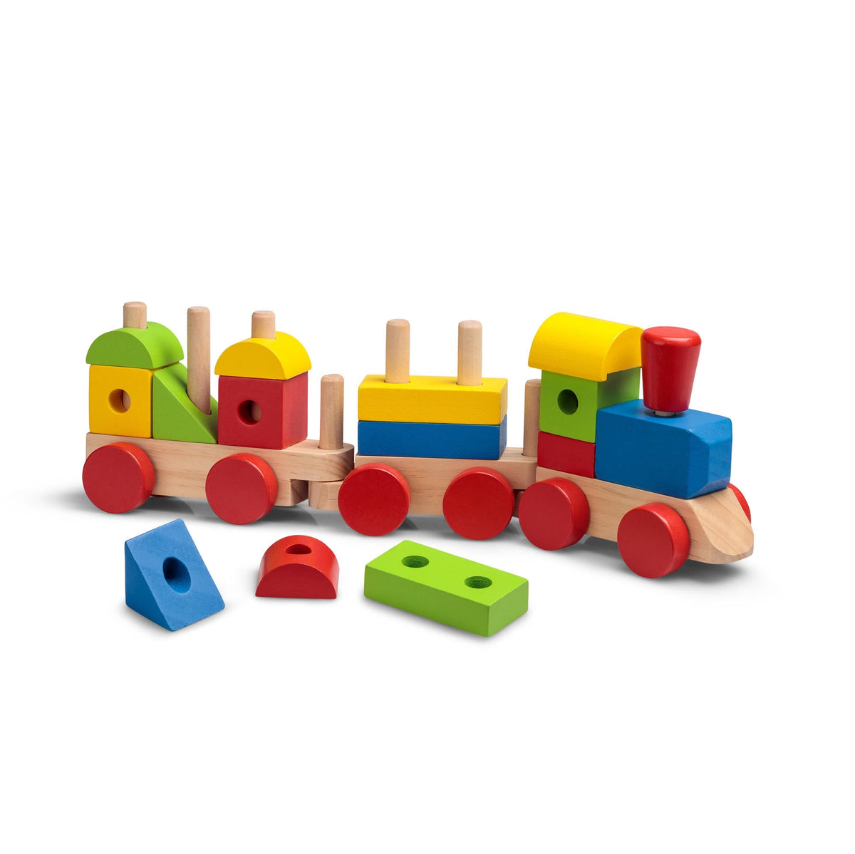 WOODEN STACKING TRAIN WITH SOUNDS