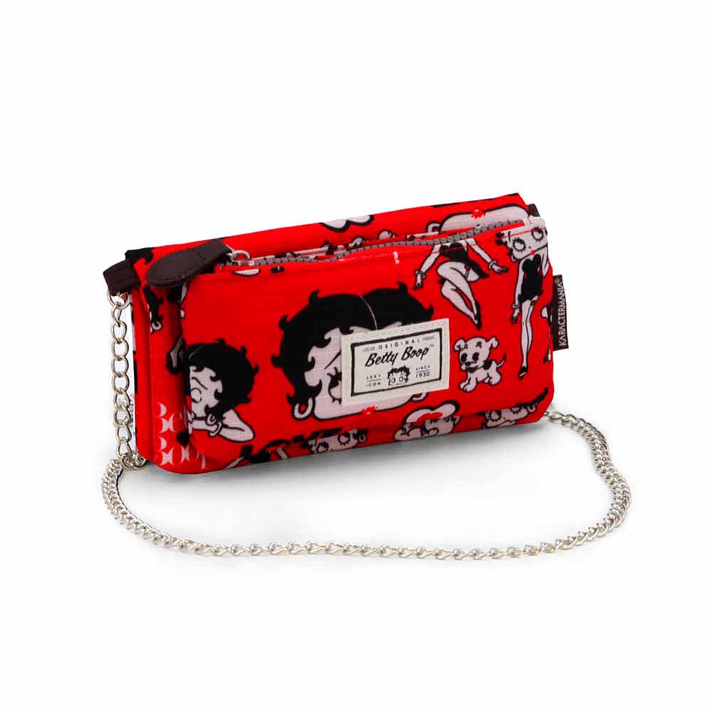 Portefeuille Soft avec Chaîne Betty Boop « Rouge »