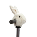 Accessoire tête de lapin blanc pour vélo ou trottinette enfant
