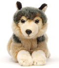 Peluche Loup Gris Couché