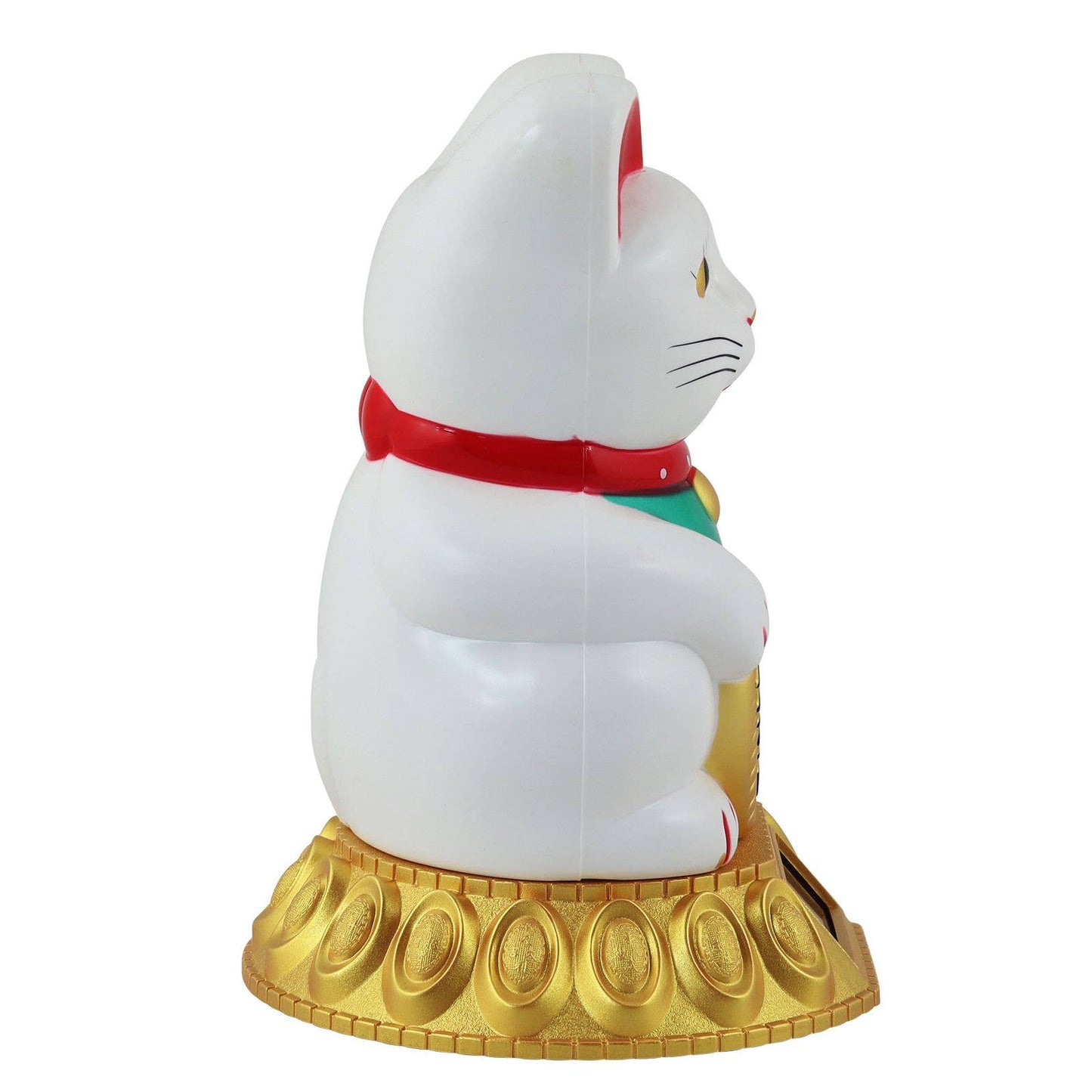Solar Lucky Cat white 18cm