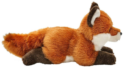 Red Fox Plush Toy Lying Down