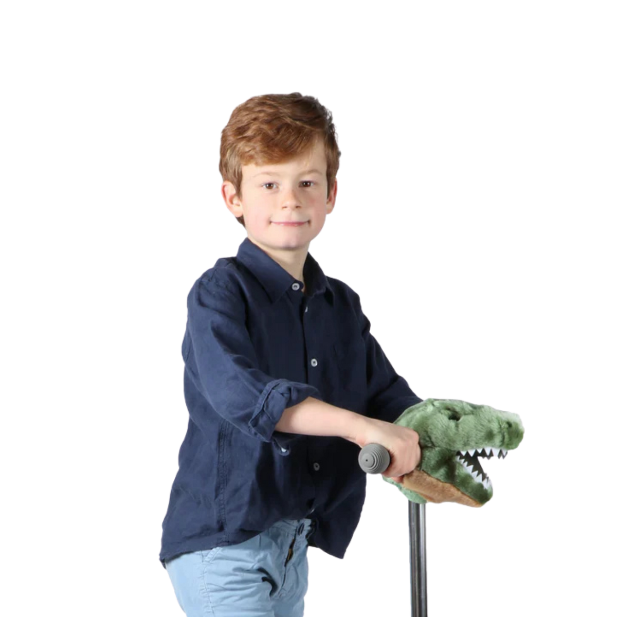 Accessoire tête de T-Rex pour vélo ou trottinette enfant