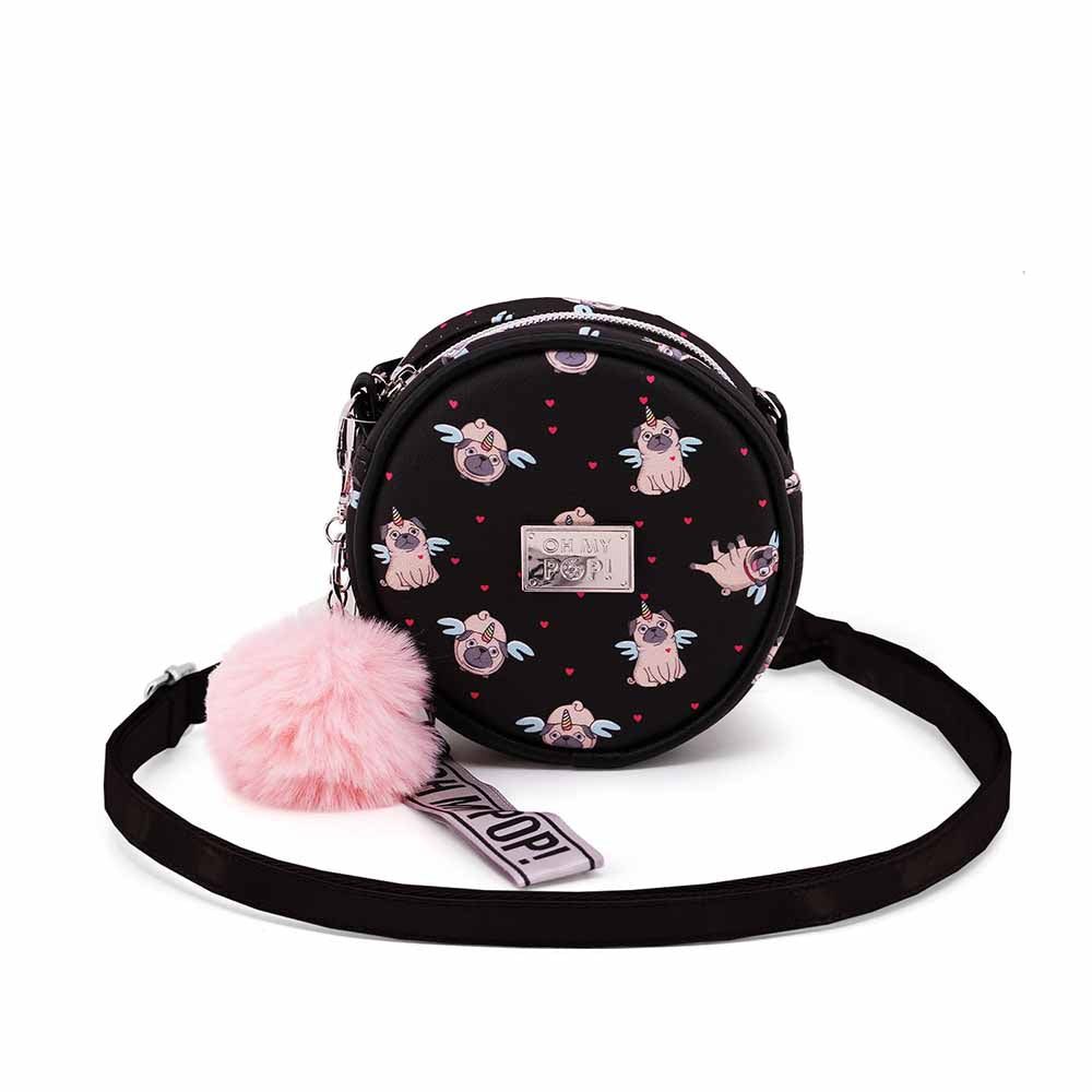 Sac à Bandoulière Rond Petit Oh My Pop! « Pug »