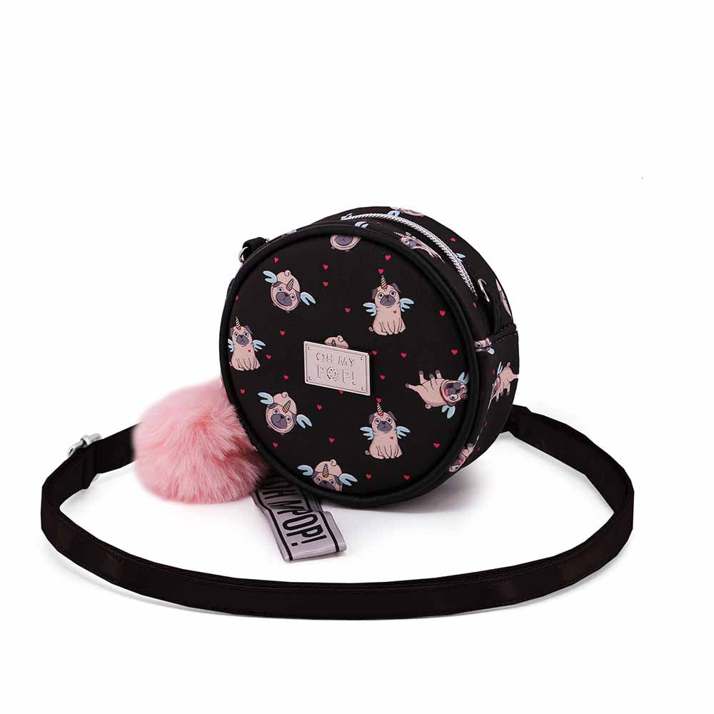 Sac à Bandoulière Rond Petit Oh My Pop! « Pug »