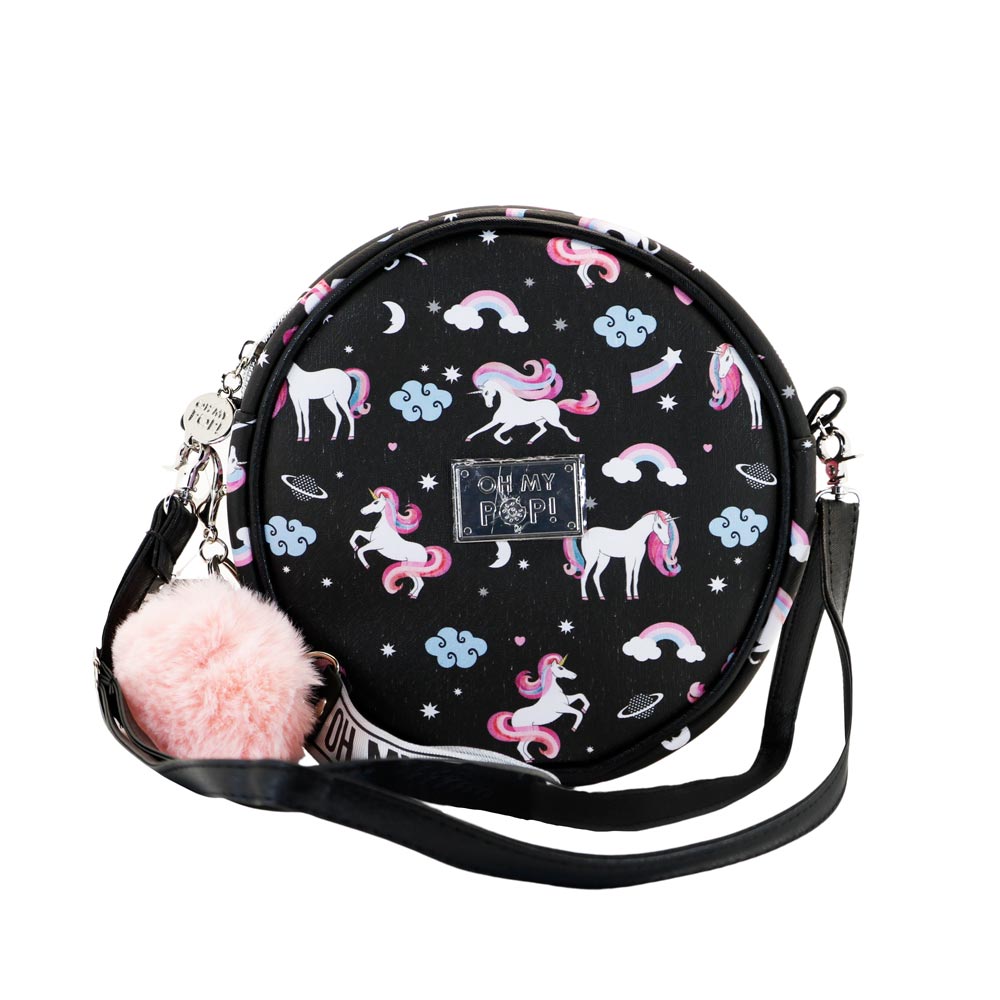 Sac à Bandoulière Rond Oh My Pop! « Licorne »