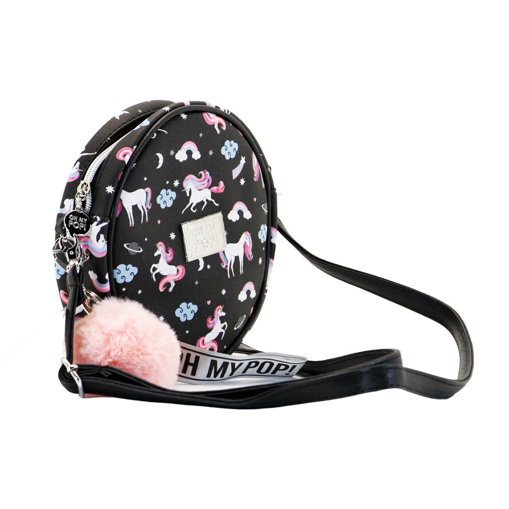 Sac à Bandoulière Rond Oh My Pop! « Licorne »