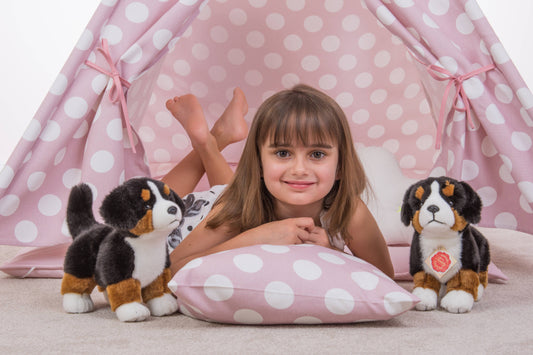 Peluche Chiot Bouvier bernois debout