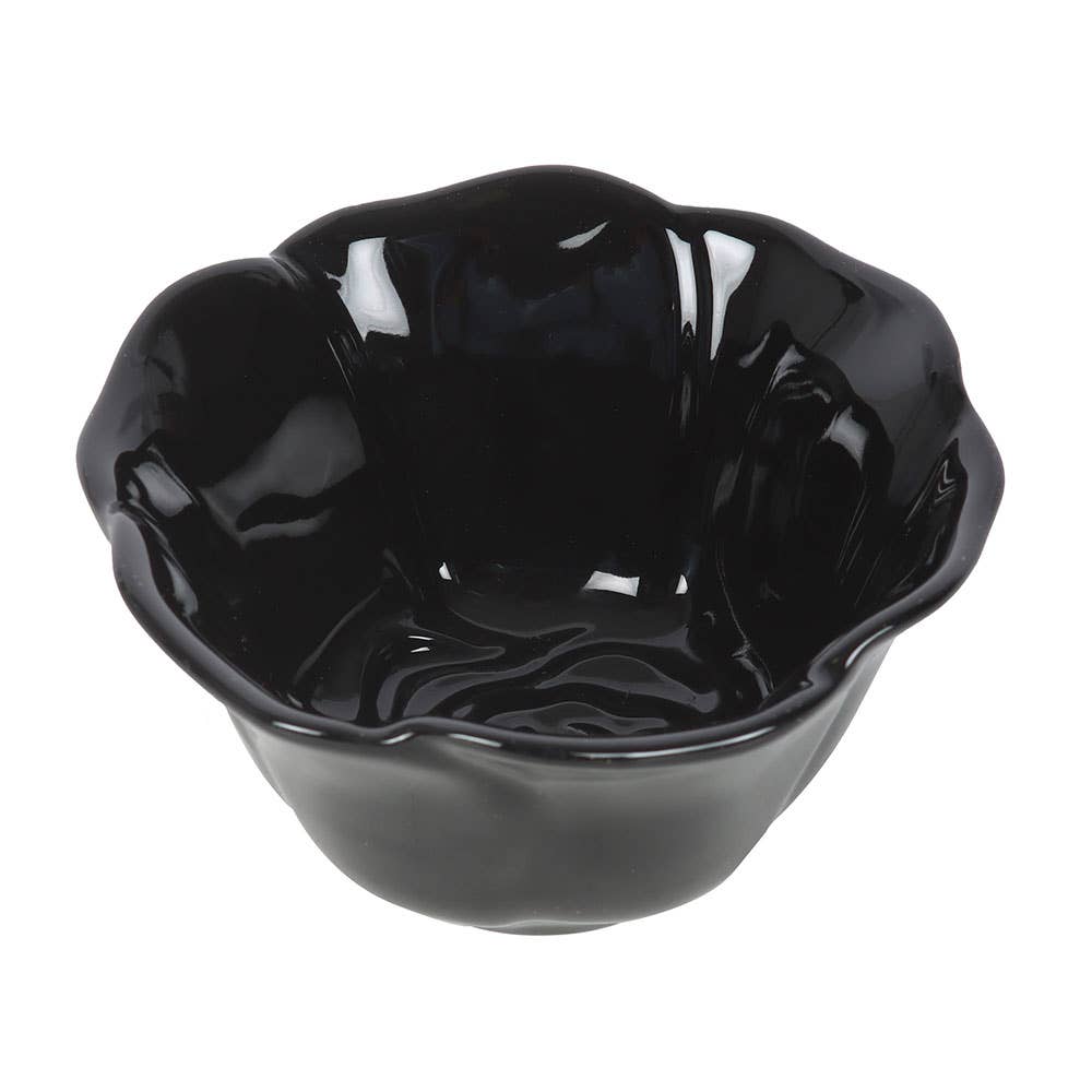 Black Rose Flower Trinket Tray