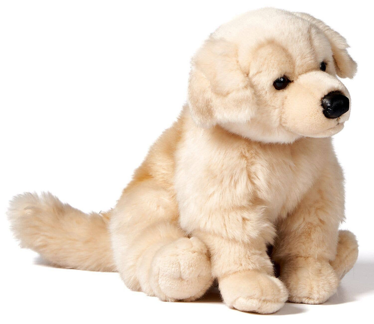 Peluche golden retriever assis