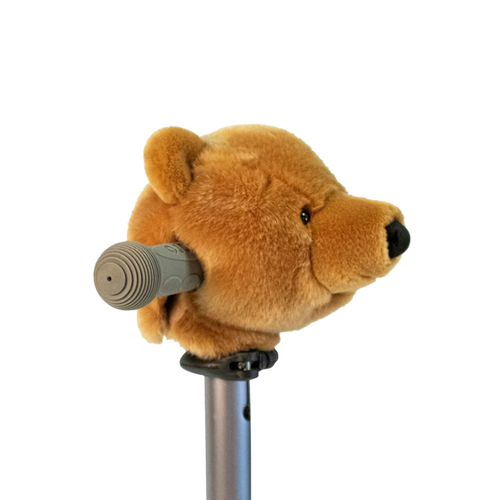 Accessoire tête de ours brun pour vélo ou trottinette enfant - Wild & Soft