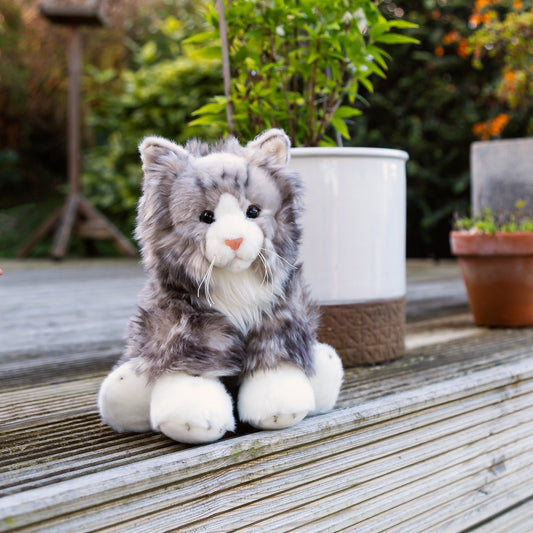 ANIMIGOS THE WORLD OF NATURE FLUFFY GREY CAT