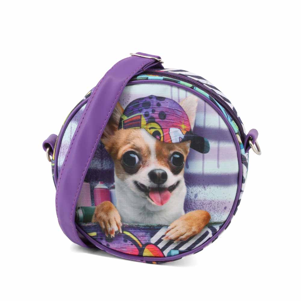 Sac à Bandoulière Rond Karactermania « Krazymals Chihuahua »