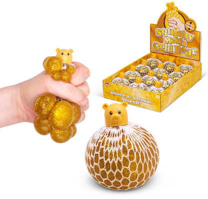 SQUISHY MESH PET - GOLDEN BEAR