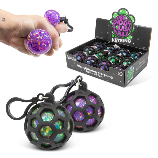SCRUNCHEMS FUSION SQUISH BALL KEYRING