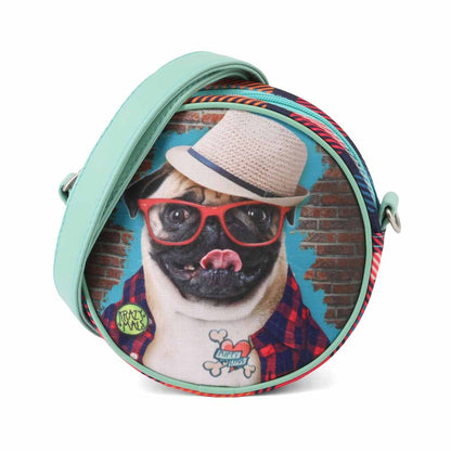 Sac à Bandoulière Rond Karactermania « Krazymals Pug »