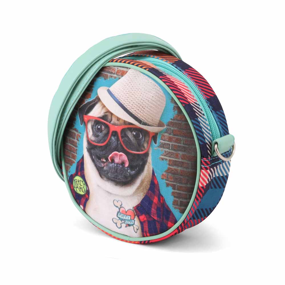 Sac à Bandoulière Rond Karactermania « Krazymals Pug »