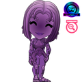 Purple Translucent Cortana Figure