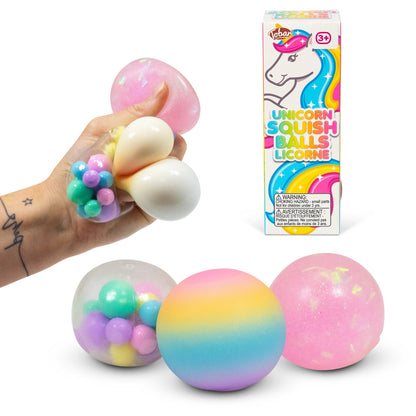 SCRUNCHEMS UNICORN 3-PACK DIDDY SQUISH BALLS