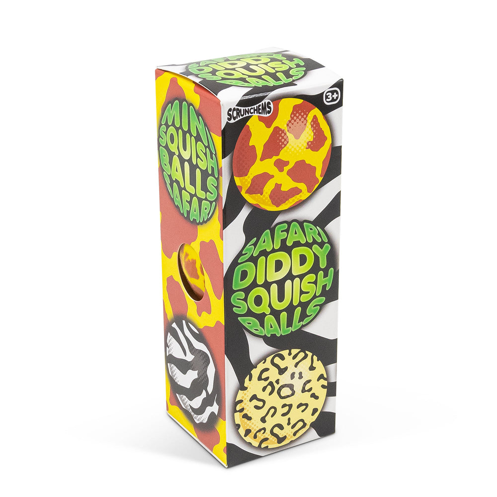 Scrunchems Safari Diddy Squish Balls – Set da 3