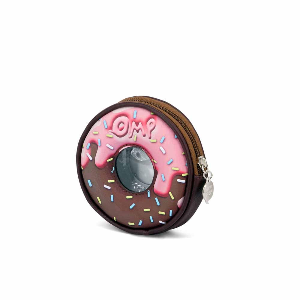 Porte-Monnaie Rond Oh My Pop! « Choconut » – Brun
