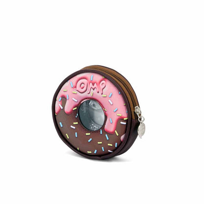 Porte-Monnaie Rond Oh My Pop! « Choconut » – Brun