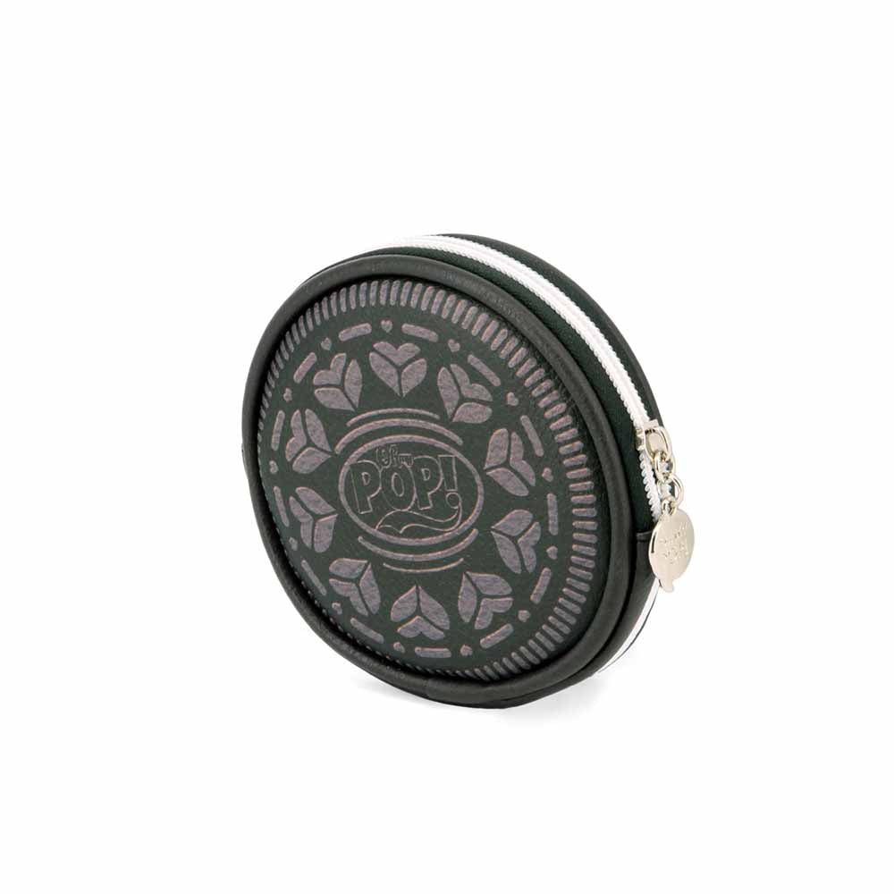 Porte-Monnaie Rond Oh My Pop! « Black Cookie » – Brun