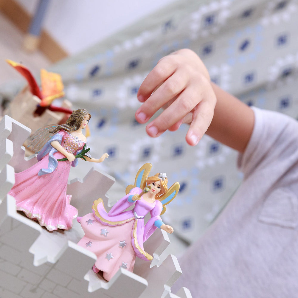Pink Elf figurine with lily