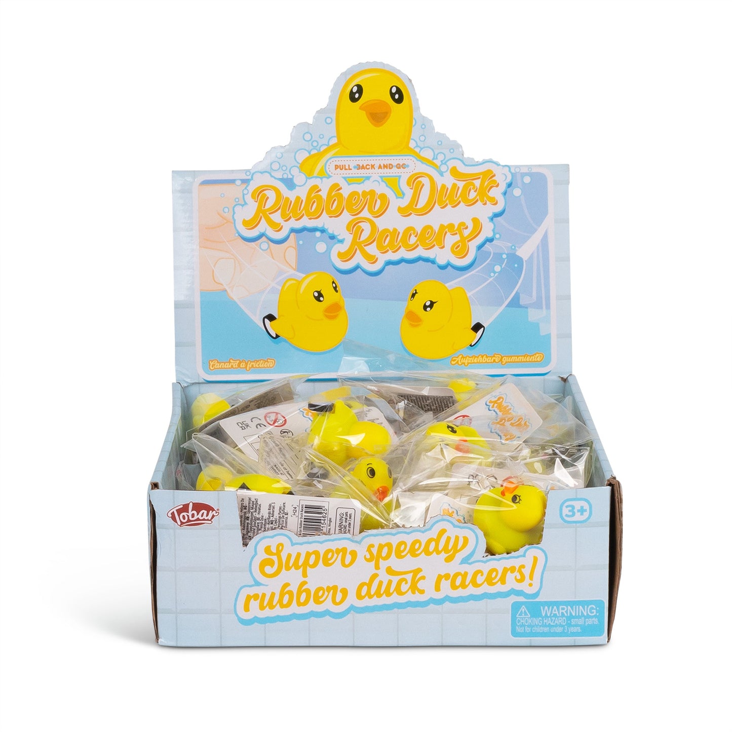 PULL BACK AND GO RUBBER DUCKS