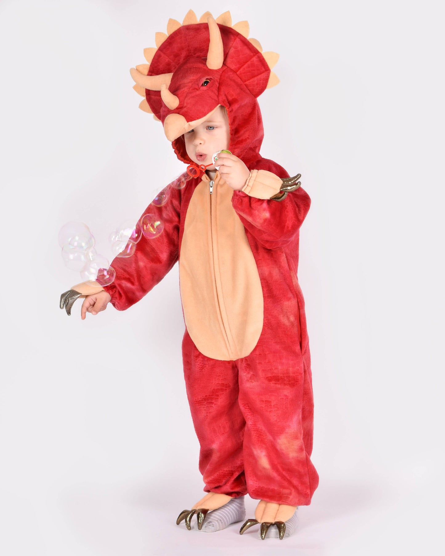 Triceratops dinosaur costume for children 4-6 years old (110-116 cm)