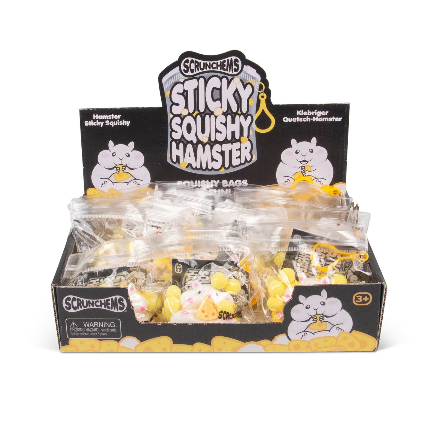 SCRUNCHEMS SQUISHY HAMSTER STICKY TOY