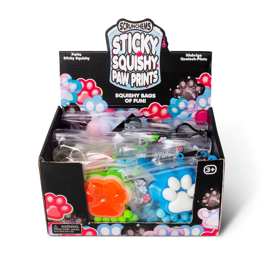 SCRUNCHEMS STICKY SQUISHY PAW PRINTS