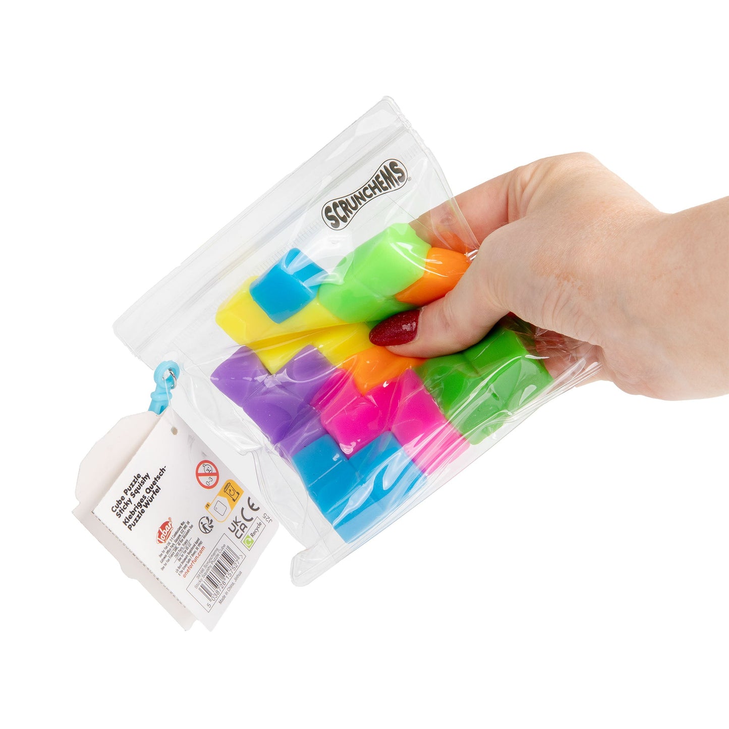 SCRUNCHEMS STICKY SQUISHY PUZZLE CUBE