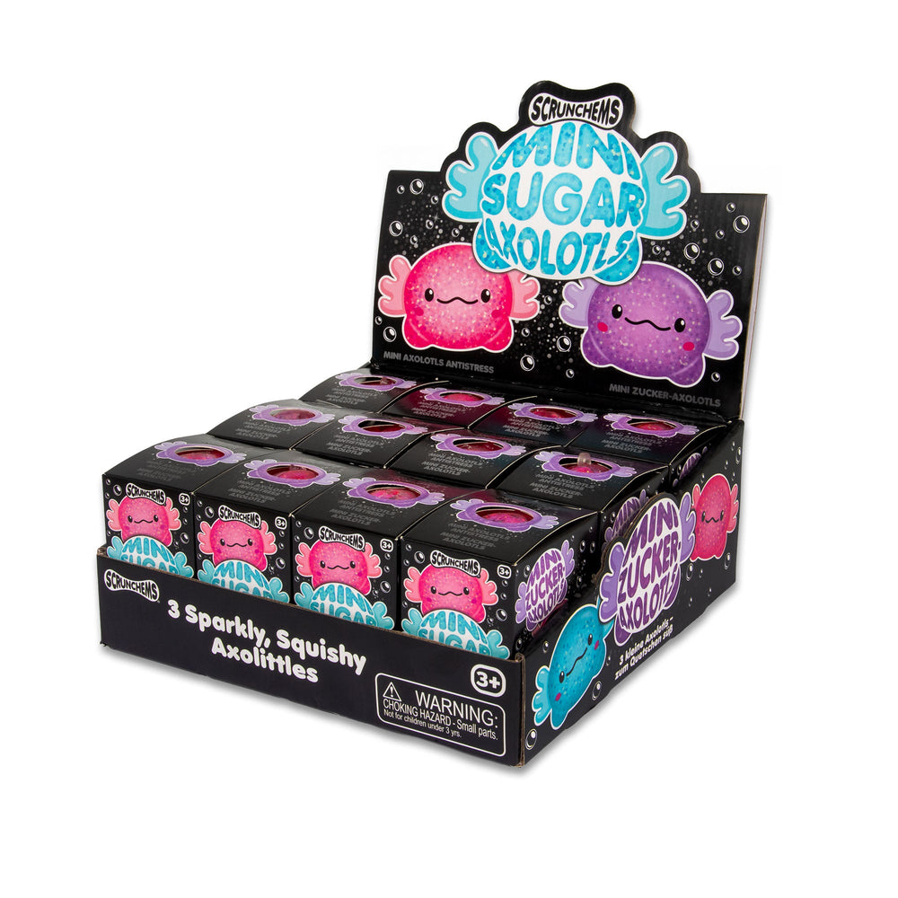 Scrunchems Mini Sugar Axolotls – Set da 3