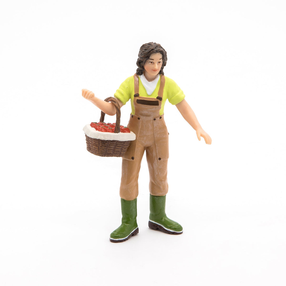 Farmer's wife with a basket figurine