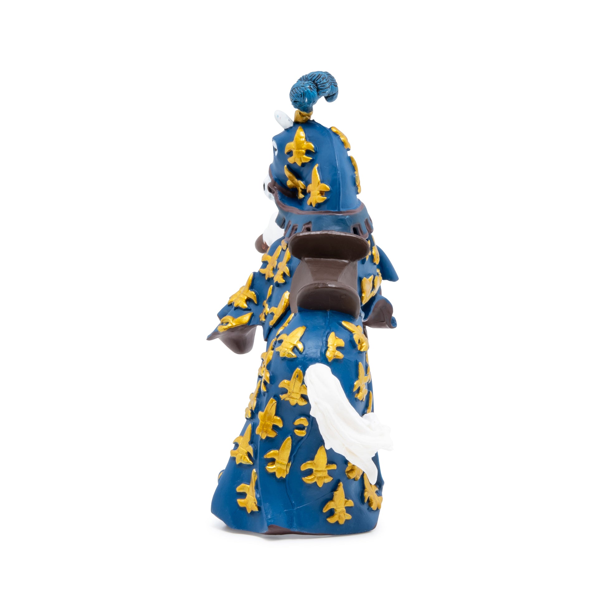 Figurine Cheval du prince Philippe bleu Papo - personnage médiéval