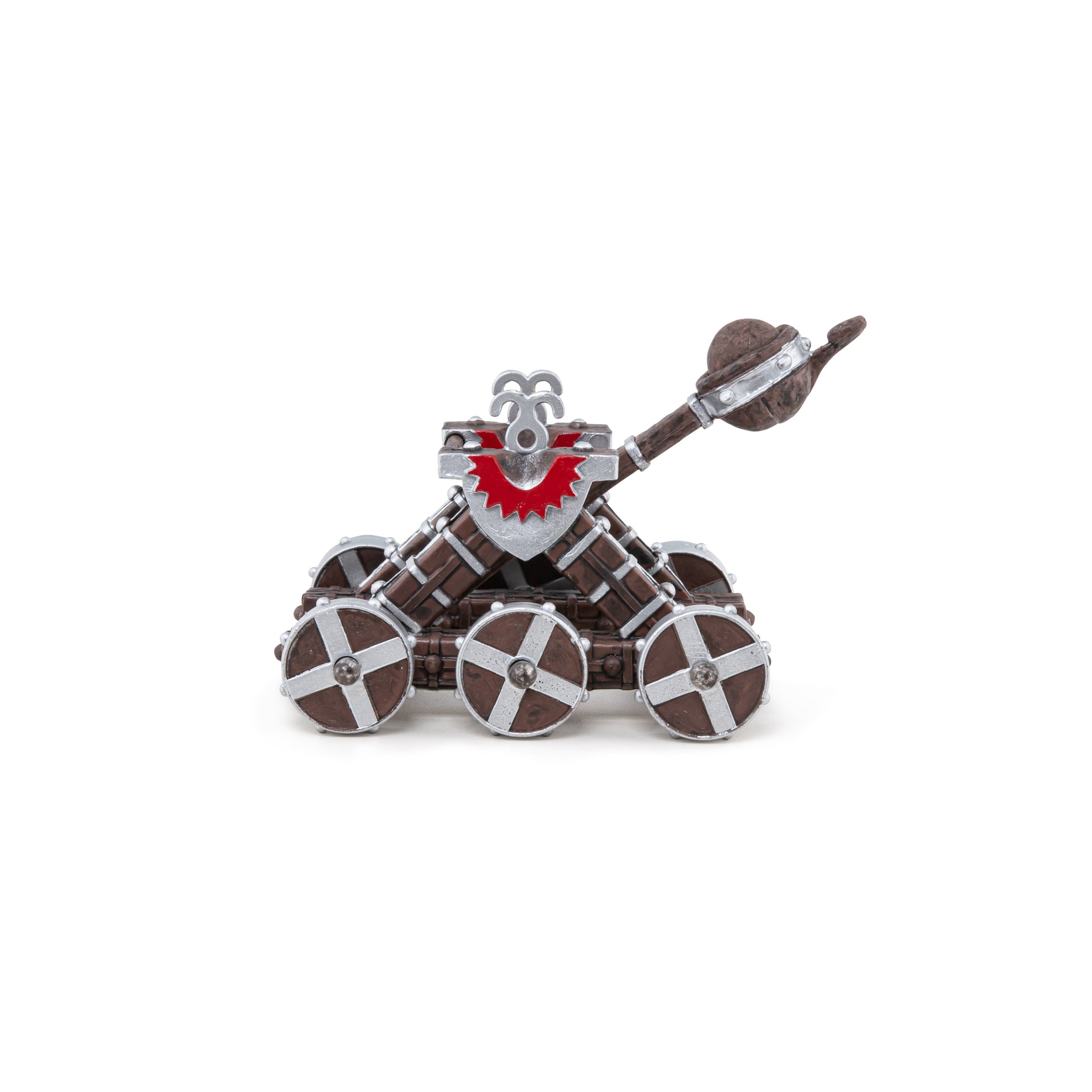 Catapulte rouge Papo - personnage médiéval