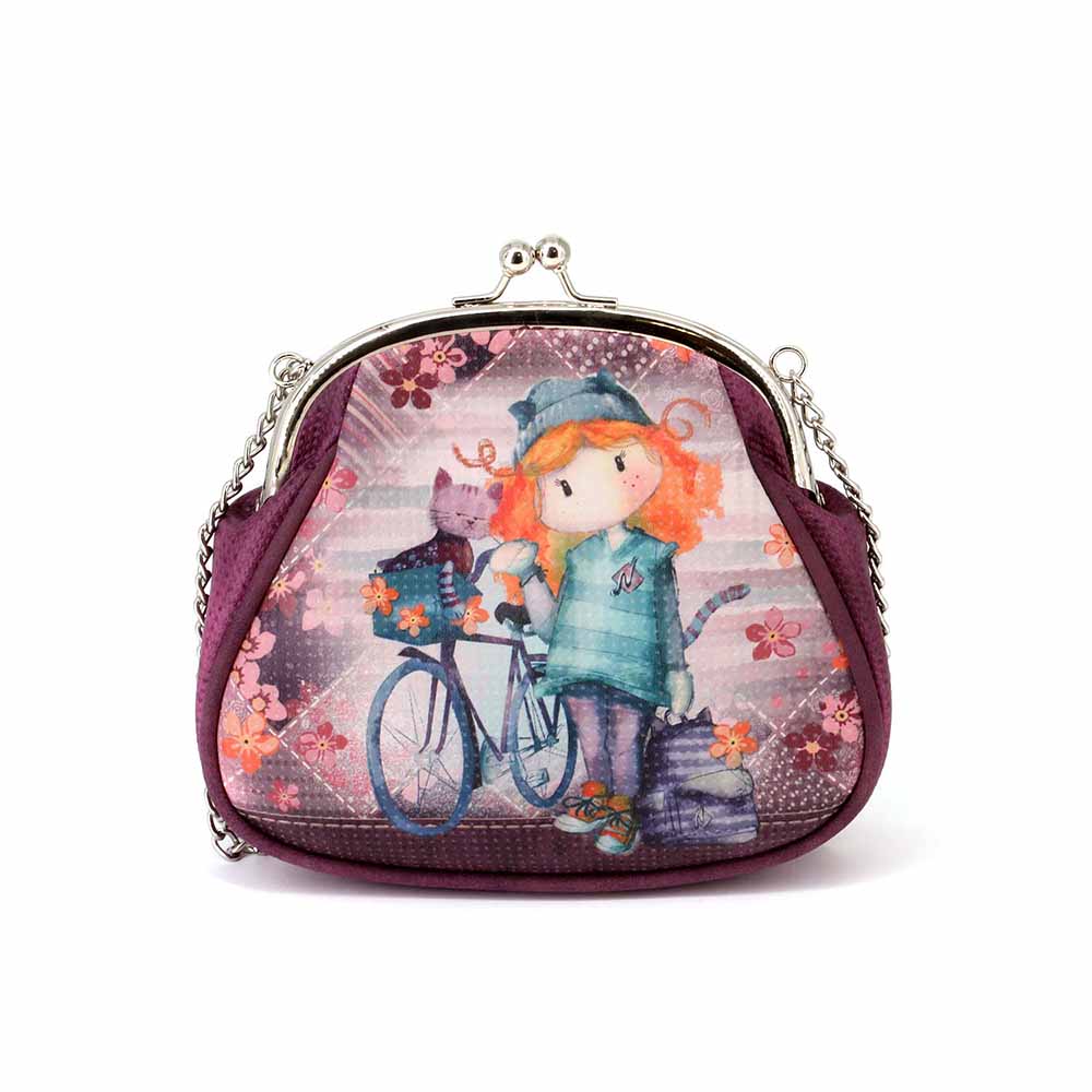 Sac à Bandoulière Retro Chaîne Grand Forever Ninette « Bicycle »