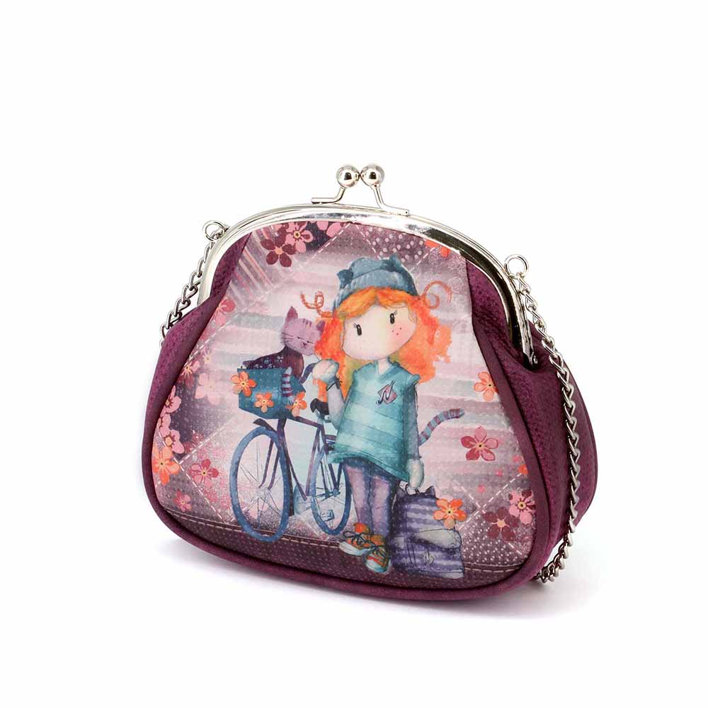 Sac à Bandoulière Retro Chaîne Grand Forever Ninette « Bicycle »