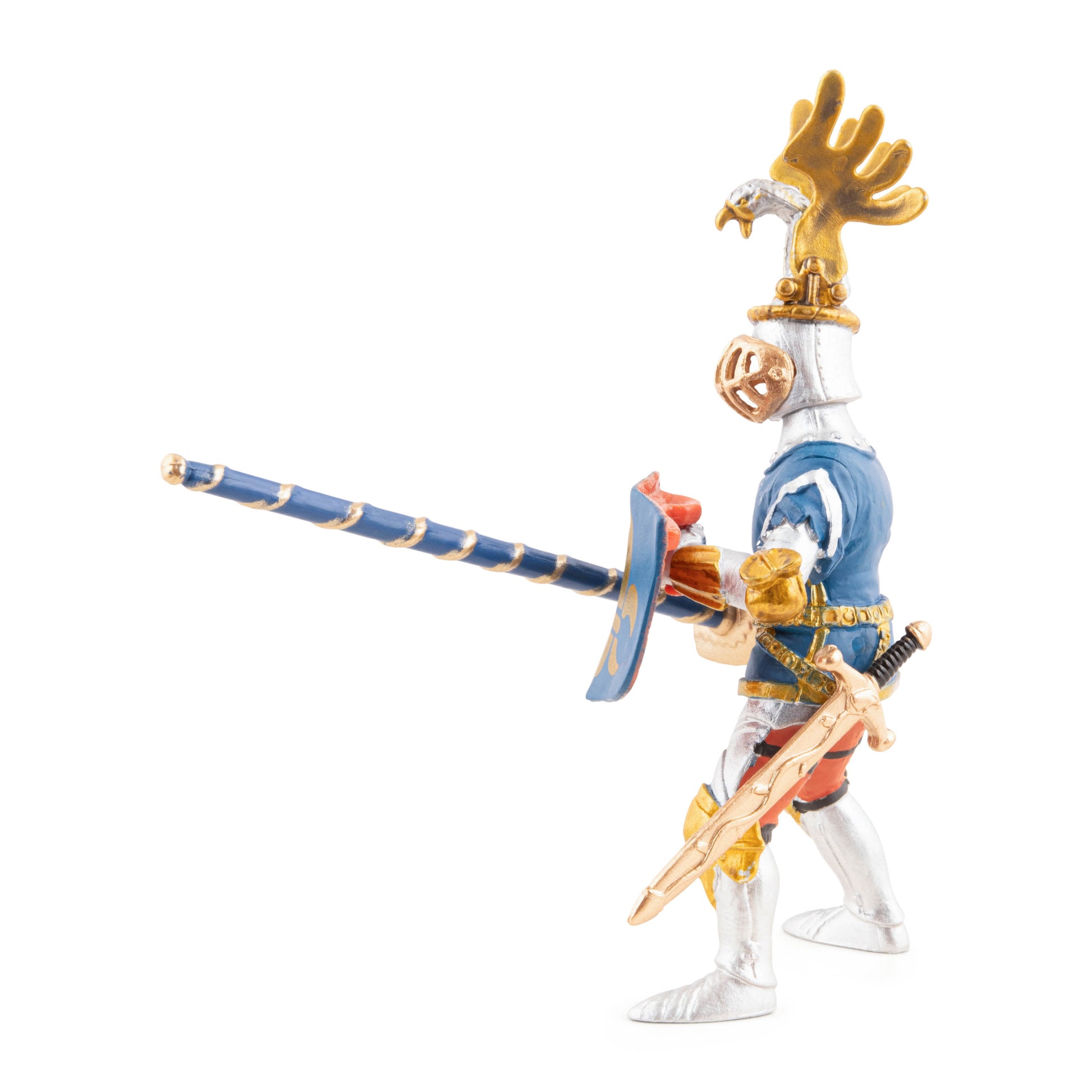 Figurine Chevalier bleu fleur de lys Papo - personnage médiéval