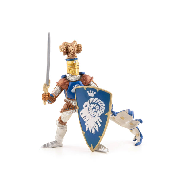 Figurine Maître des armes cimier bélier Papo - personnage médiéval