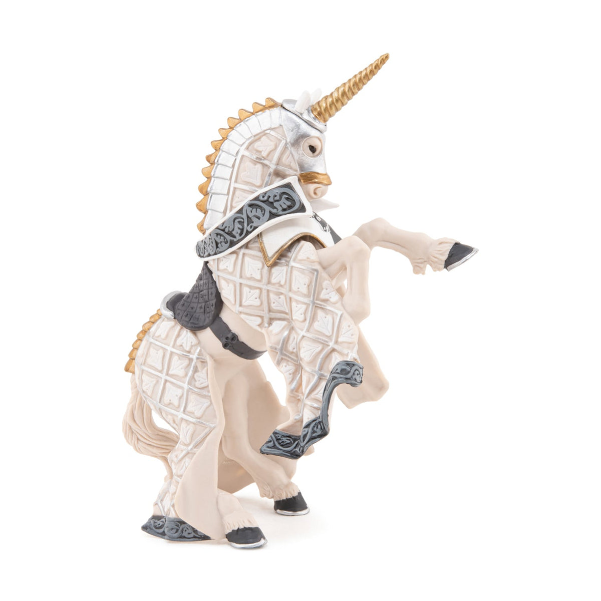 Figurine Cheval du Maître des armes cimier licorne