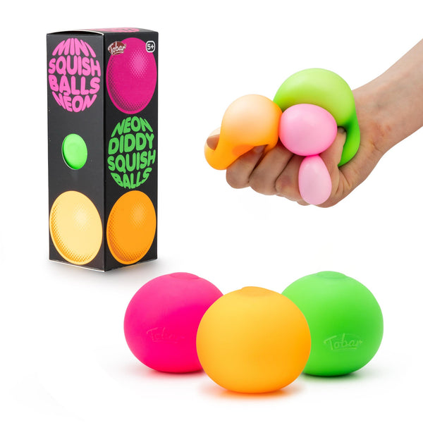 SCRUNCHEMS NEON DIDDY Squeeze Balls - 3 Pack