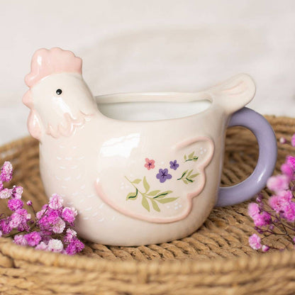 Mug 3D Poule florale