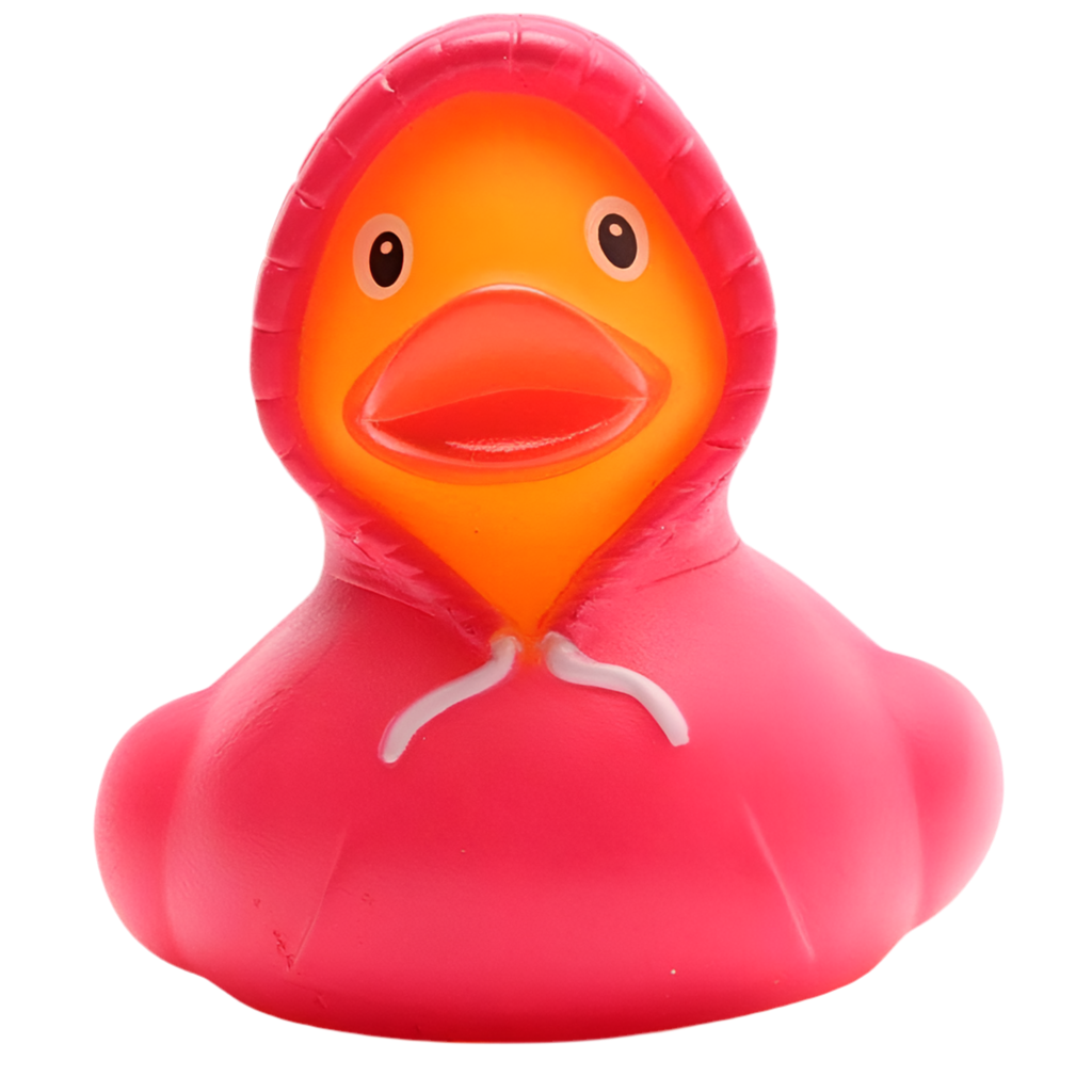 Felpa con cappuccio Duck - Rosa
