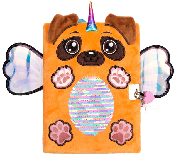 Carnet en peluche 3D – carlin Wings