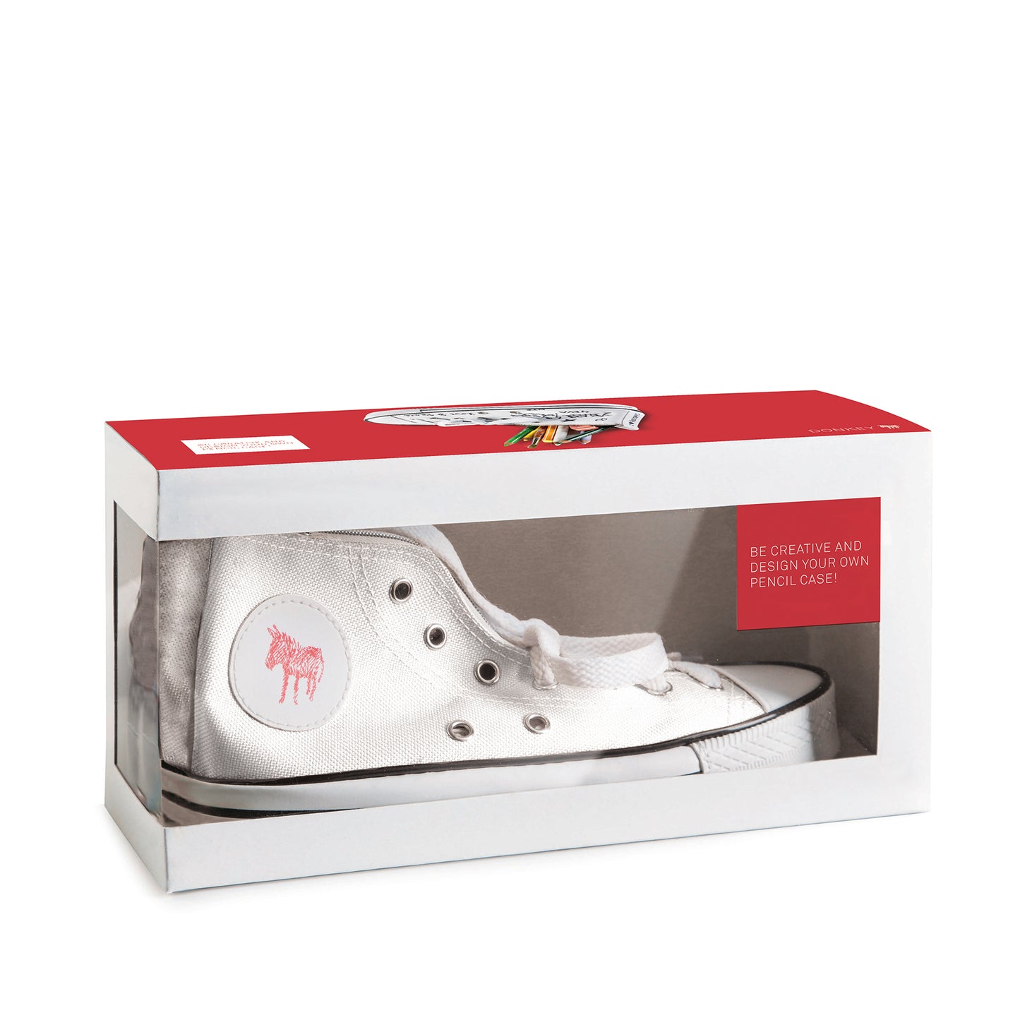 trousse chaussure blanche donkey doodle donkey