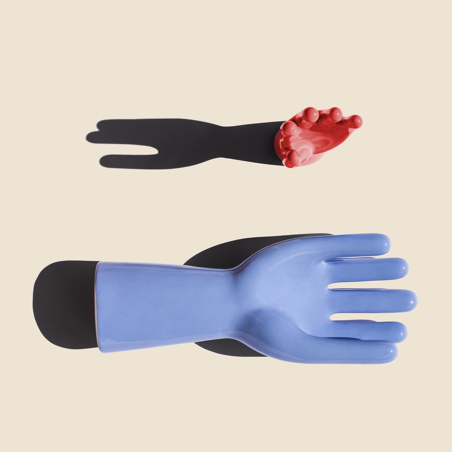 porte bijoux main bleu donkey